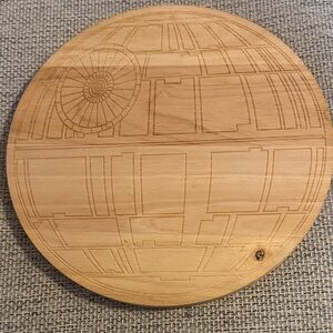 Wooden Star Wars Death Star Cutting Board